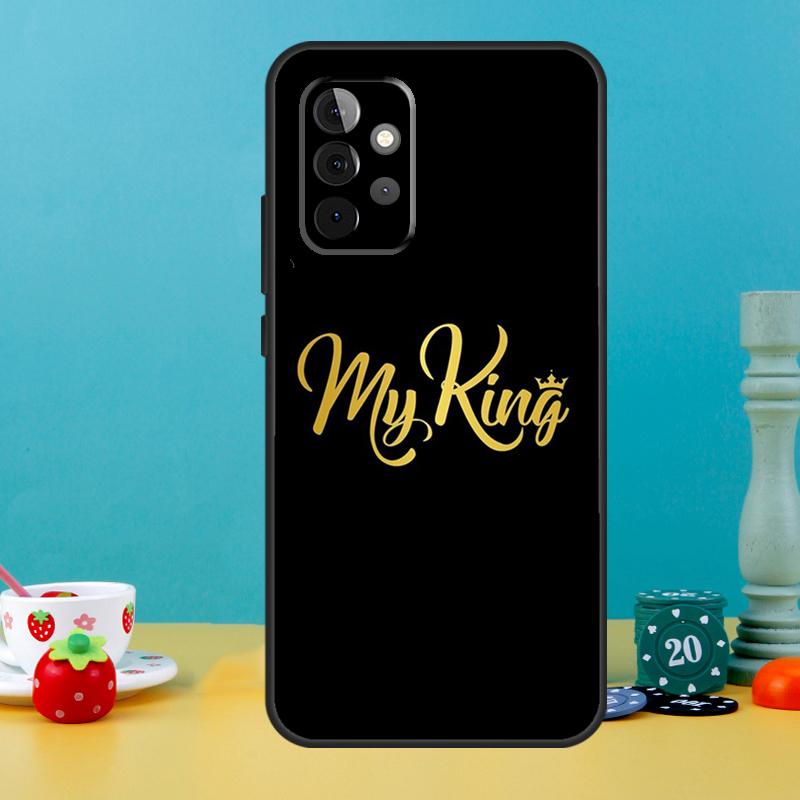 König Königin Paar Liebhaber Hülle Für Samsung Galaxy A35 A26 A16 A05 A55 A15 A32 A12 A22 A52 A54 A34 A14 A56 A36 A13 A53