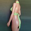 Women's Summer Striped Deep V Backless Strappy Top