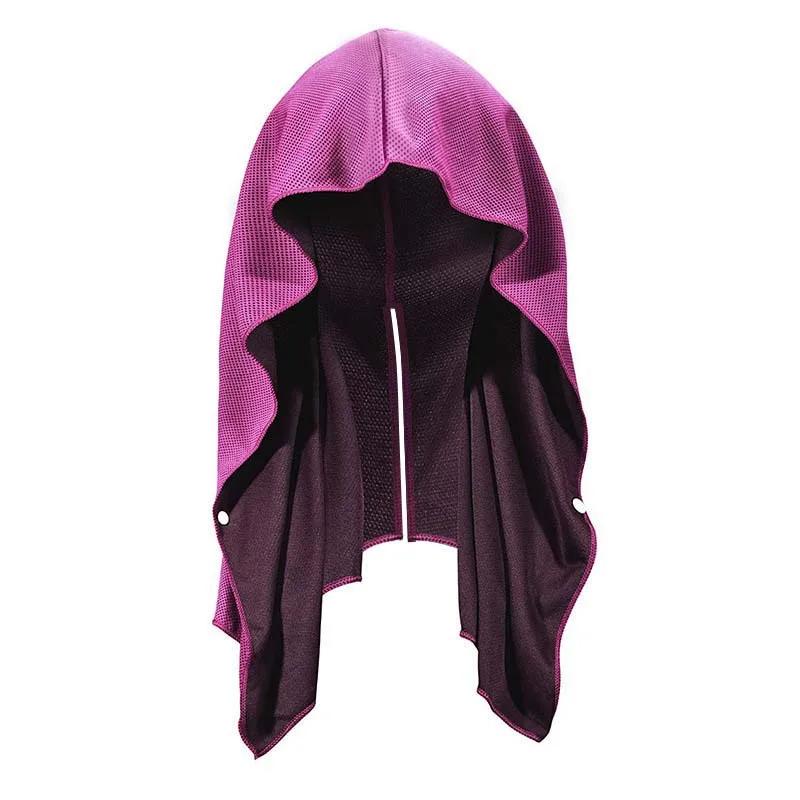 

Quick Dry Cooling Absorbent Towel Keep Cool For Sports Camping Cycling Golf Running Gym Sport Cooling Hoodie Neck Towel Outdoor рожевий червоний колір