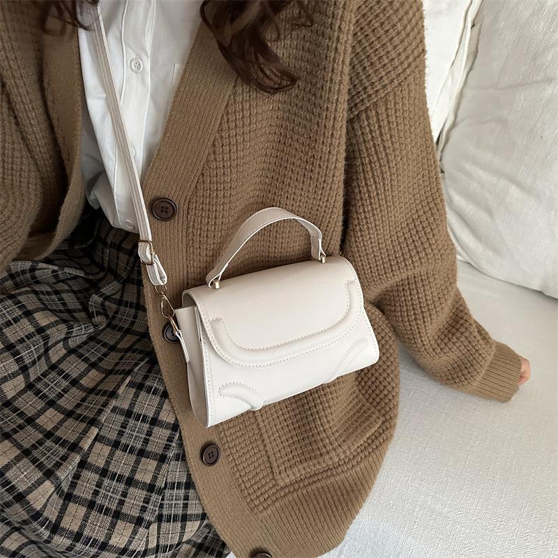 Yogodlns Crossbody Bag PU Leather Solid Color Shoulder Bag for Women Handbag Trendy Satchel Purse for Work Travel