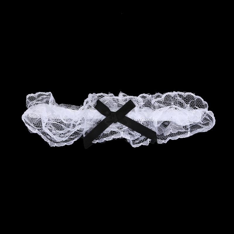 Womens Sexy Lingerie Lace Floral Garter Belt Bowknot Leg Loop Wedding Bridal Garters Stocking Ring One Size