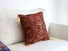 Turkish Design Chenille Cushion Cover Ottoman Flower -