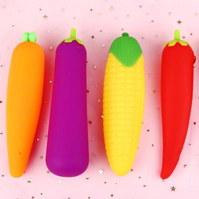 Karotte Banane Obst Silikon Federmäppchen Aufbewahrung Stifttasche Geldbörse Schlüsseletui