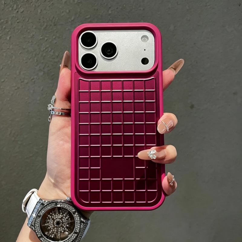 3D Luggage Aluminum Alloy Grid Phone Case for IPhone 18 Pro Max 17 Pro Max for Rimowa Shockproof Anti Scratch Protective Cover
