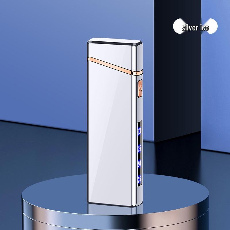Smart Windproof Type-C Rechargeable Lighter with Dual Arc & Display