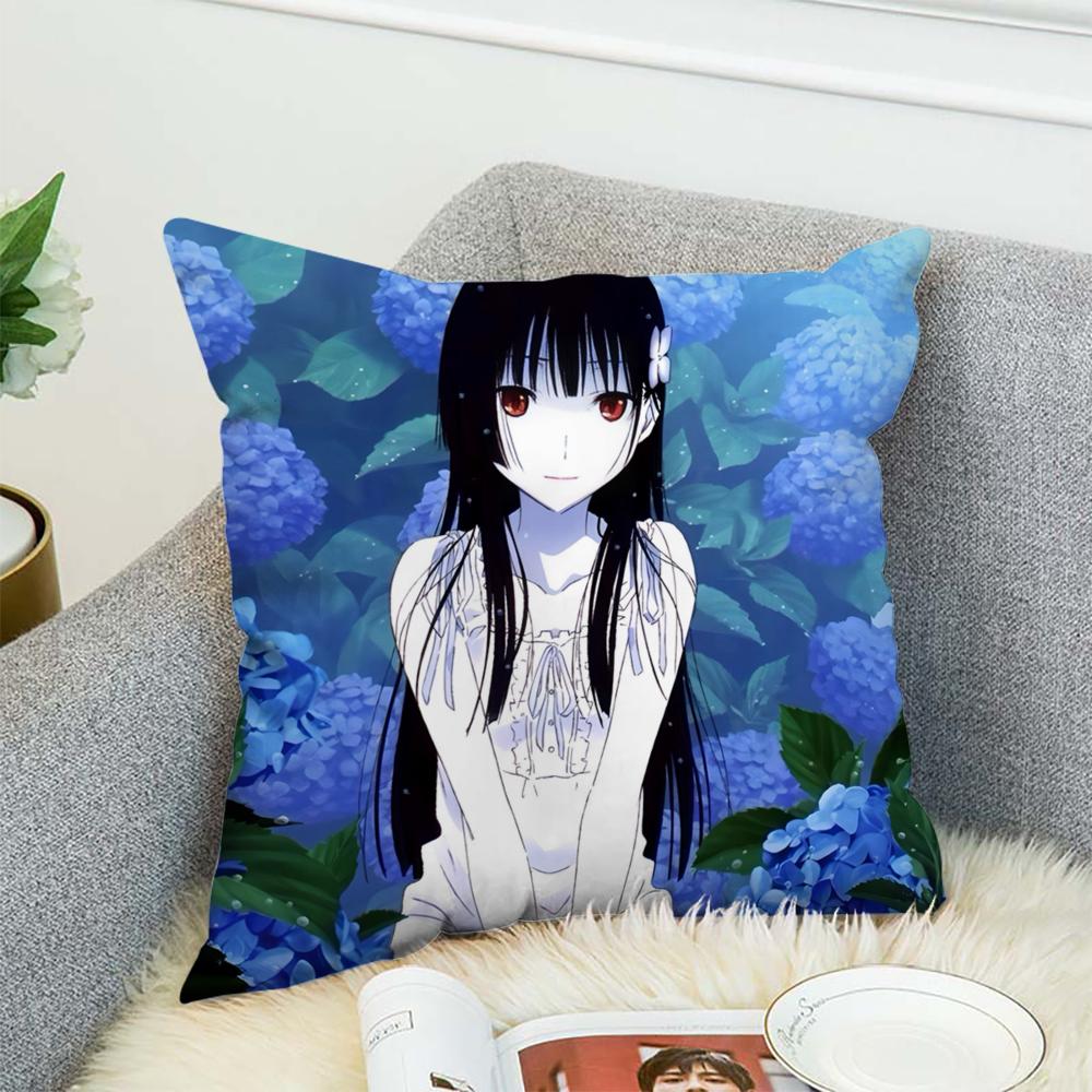 Anime S-Sankarea Pillow Case For Car Sofa Decorative Home Double-sided Print Plush Square Throw Pillow Cushion Cover