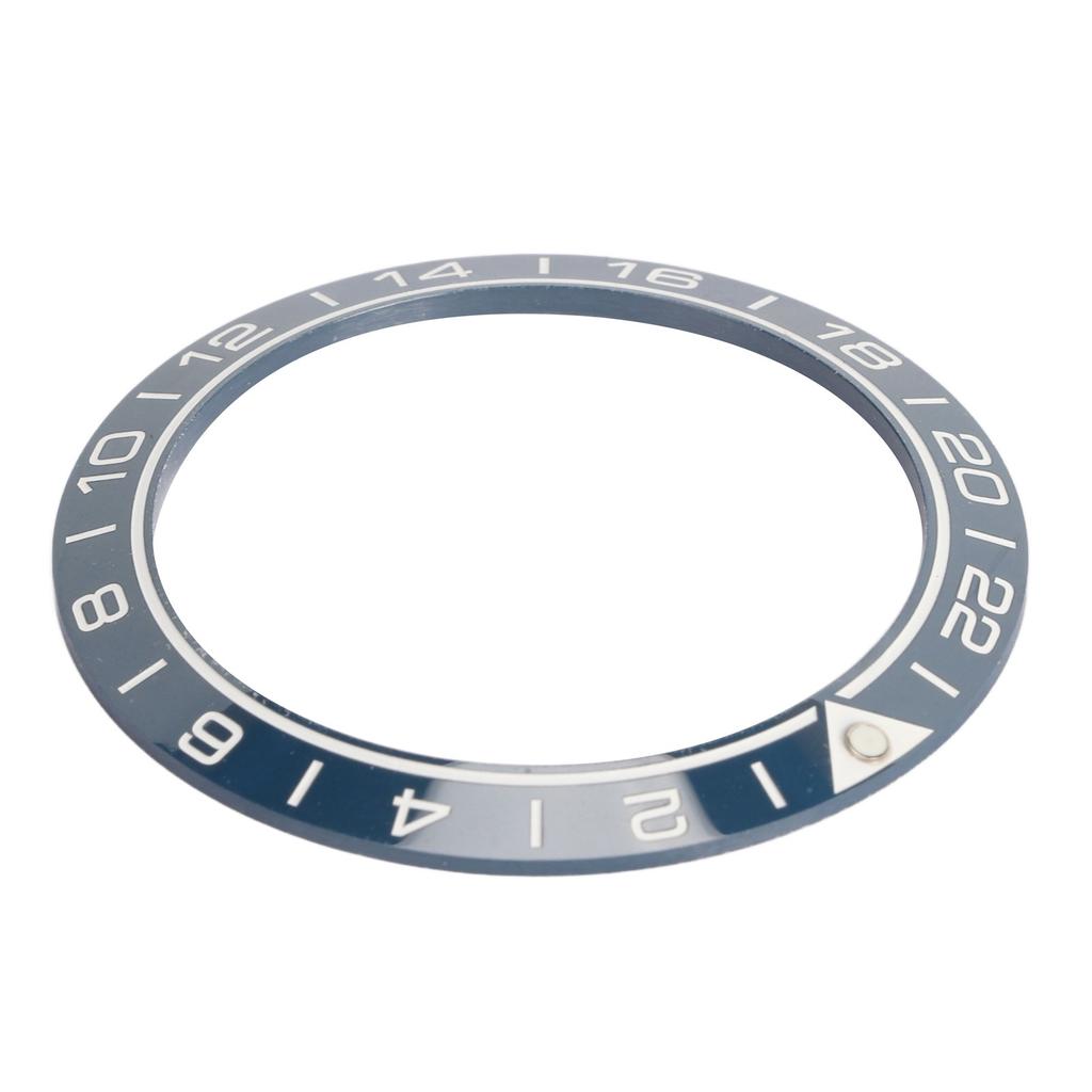 Keramisk klokkekransring Profesjonell 41,5 mm klokkekraninnsats Reservedeler Tilbehør for urmaker Blå base