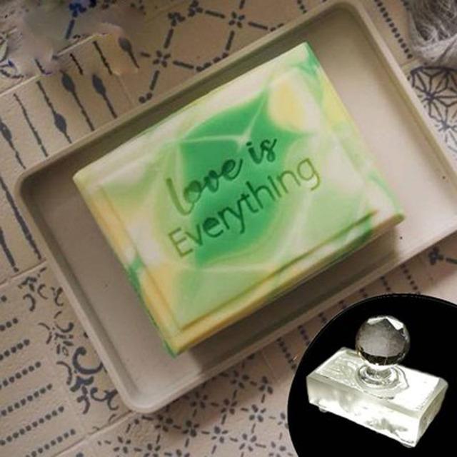 Przezroczysta forma uszczelniająca do samodzielnego wytwarzania mydła, niestandardowe logo, personalizowana miłość, litery angielskie, zestawy narzędzi, narzędzia