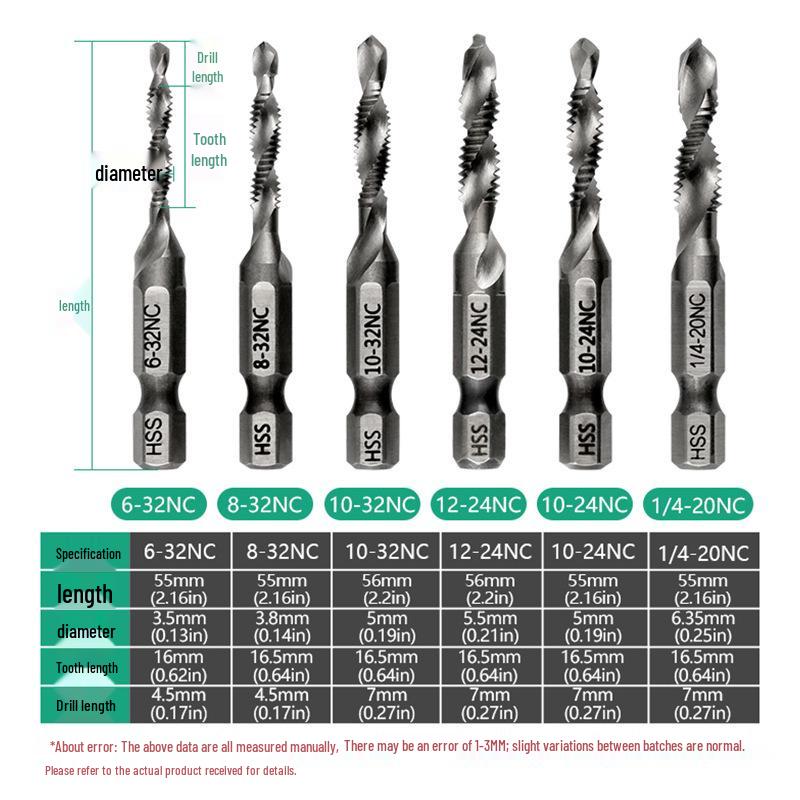 4341-6542 Series Taper Tap: High-Speed Steel Spiral Tap for Hole Opening, Chamfering, and Tapping.