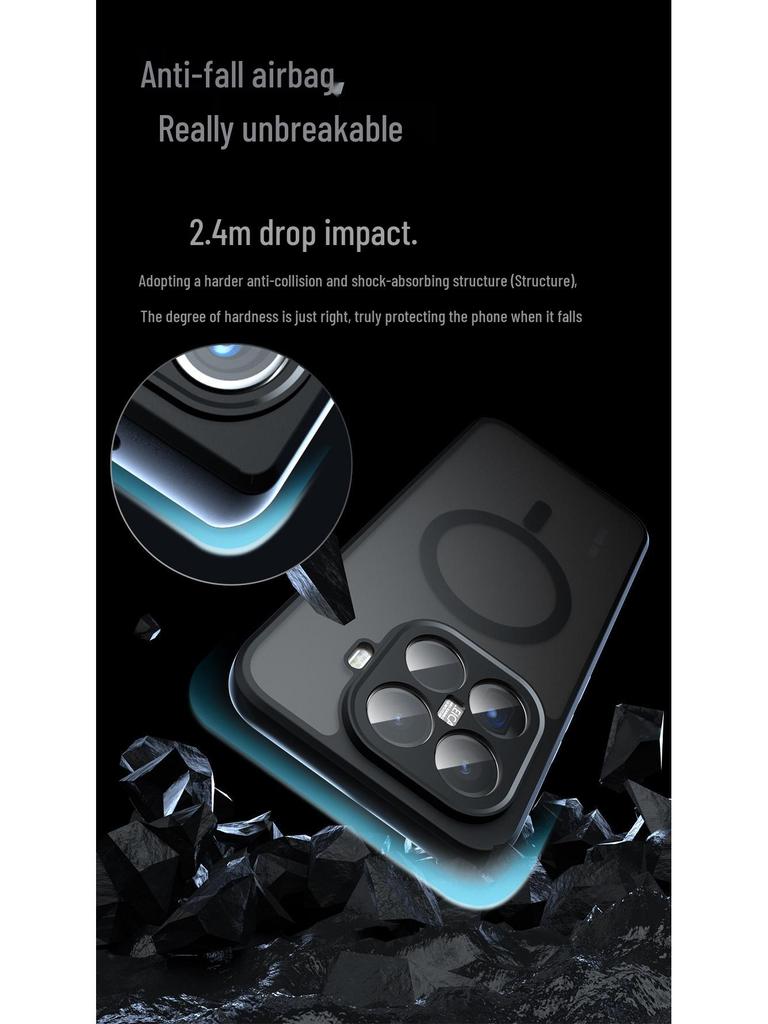 Magnetický obal Xiaomi 15T Pro s pocitem kůže & Mrazuvzdorný airbagový obal Xiaomi 17 odolný proti pádu