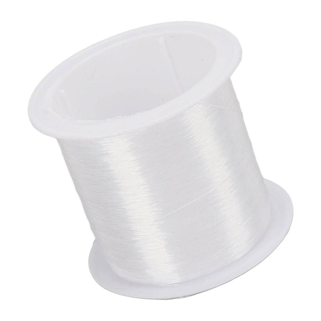 1 Roll Clear Nylon String Cord 0.2mm   142yd Nylon Thread for Aquarium Landscaping Jewelry Bracelet Making