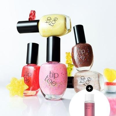 [1+1/Free Nail Polish Remover] Syrup Glitter Nail Polish (11 Colors)