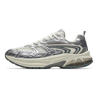 OG2000 Bequeme Vielseitige Rutschfeste Abriebfeste Low-Top Laufschuhe Herren Sneaker Silber Weiß Grau 912445501-2
