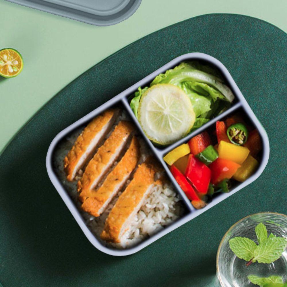 Microwavable Food Container Rectangular Picnic Box Fresh-Keeping Box Lunch Container Office