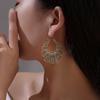 Bohemian Ethnic Carved Geometric Alloy Dangle Earrings