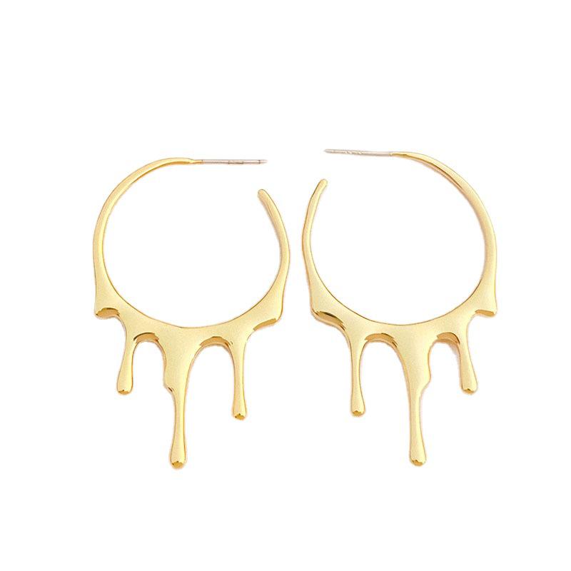 Yingqi Retro Teardrop Alloy Earrings - Simple & Stylish Women's Jewelry