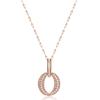 ELLE Jewelry 14K Dress Bling Round Necklace EL14NN022