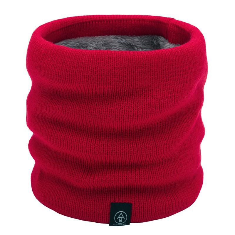 Women's Winter Knitted Neck Warmer: Versatile, Windproof, Fleece-Lined Pullover for Cycling & Cold Weather.