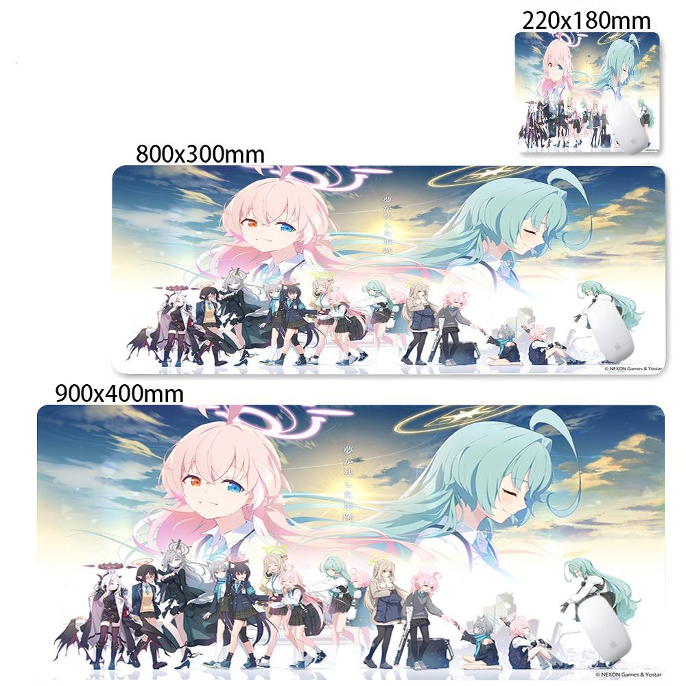 Cute Girl Mouse Pad Anime Blue Archive Kawaii Mousepad Laptop Pc Desk Mat Gamer Mats Large Mousepad NonSlip Keyboard Mouse Mat