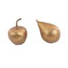 Golden Apple Resin Handicrafts Simulated Fruits Bronze-colored Pears Set Pieces Photography Living Room Decorative Accessories