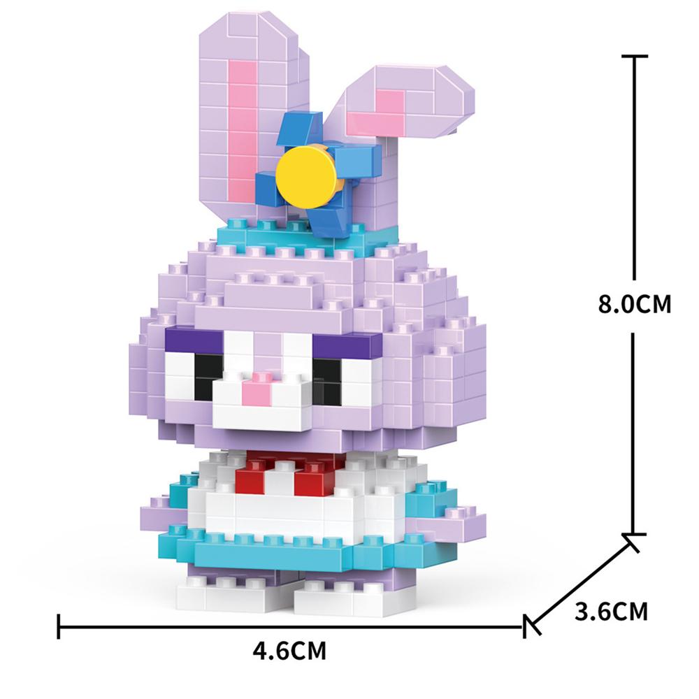Cartoon Anime  Blocks Kuromi My Melody Cinnamoroll Mouse Building Blocks Doll Toy Kids Birthday Gift