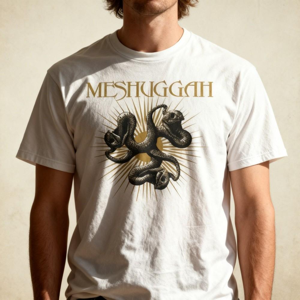 Meshuggah band Gift For Fan White Cotton T Shirt Full Size S5XL Unisex T-Shirt XXXXL