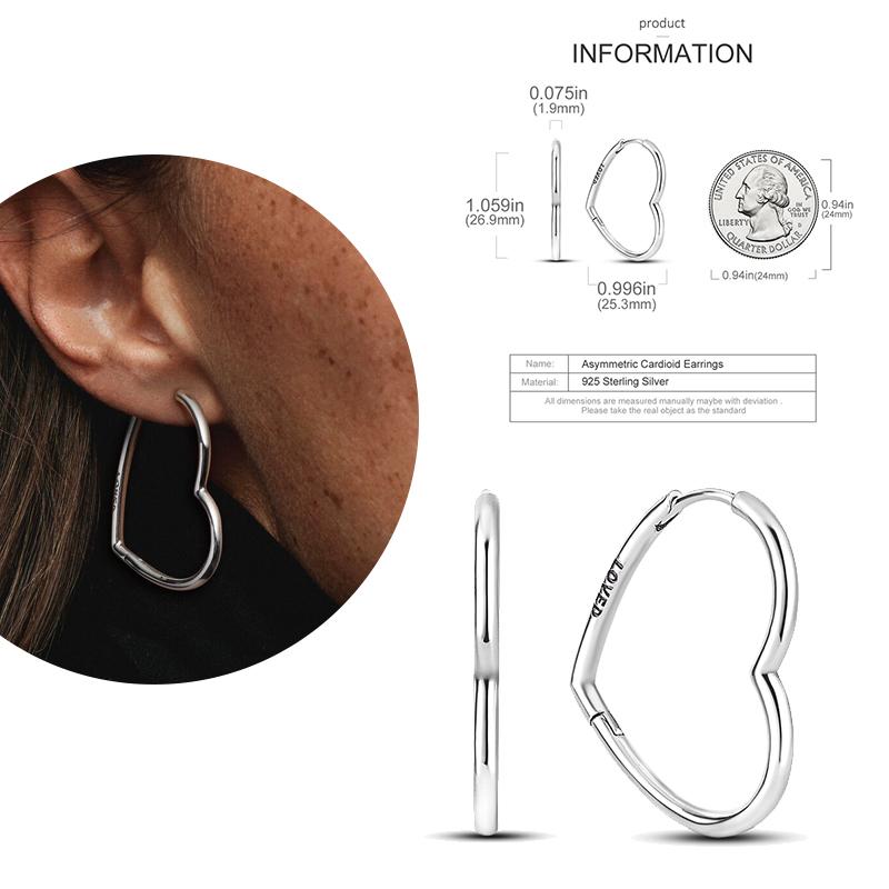 NEW Round Original CZ Hoop Earrings Heart U Shape Moon Star Unicorn Earring for Women Party Engagement Jewelry Gift