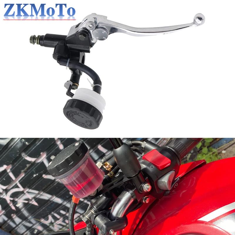 7/8" 22mm Motorcycle Clutch Brake Master Cylinder Reservoir Levers Kit Fluid Reservoir Set Honda SUZUKI GSX-R125 150 250 400 600