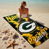 Personalized Name Green Bay Packers Printed Beach Towel,a Quick-drying, Absorbent Mat Suitable for the Beach, Pool, Gym, and Travel Fans Gift 73