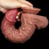 Realistic Liquid Silicone Dildo – Soft Flesh Double Layer Design with Veins, Strong Suction Cup, Anal Plug & Masturbator for Men & Women