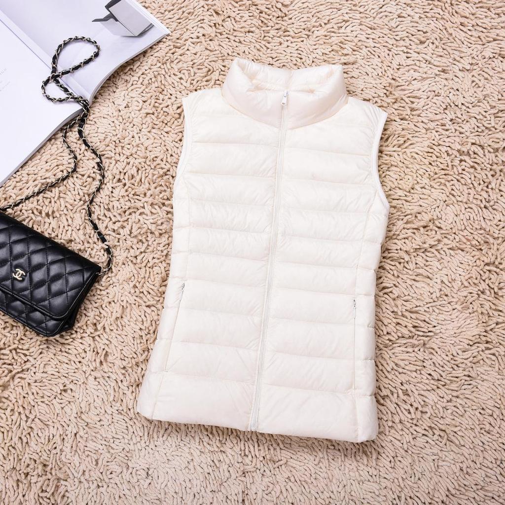 2025 Women's Lightweight Sleeveless Vest - Warm Short Down Jacket for Autumn/Winter.
