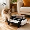 Automatic Cat Treat Toy Dog Piano Feeder, Interactive Dispenser Toy, Non-slip Base Feeder with Sound Educational Pet Effects, Transparent Food Storage