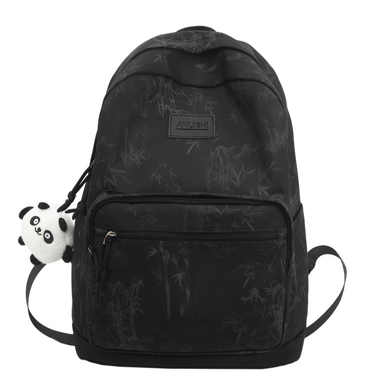 Schoolbag Large-capacity Computer Travel Backpack Simple New College Student Printed Schoolbag Niche High-value Versatile Backpack