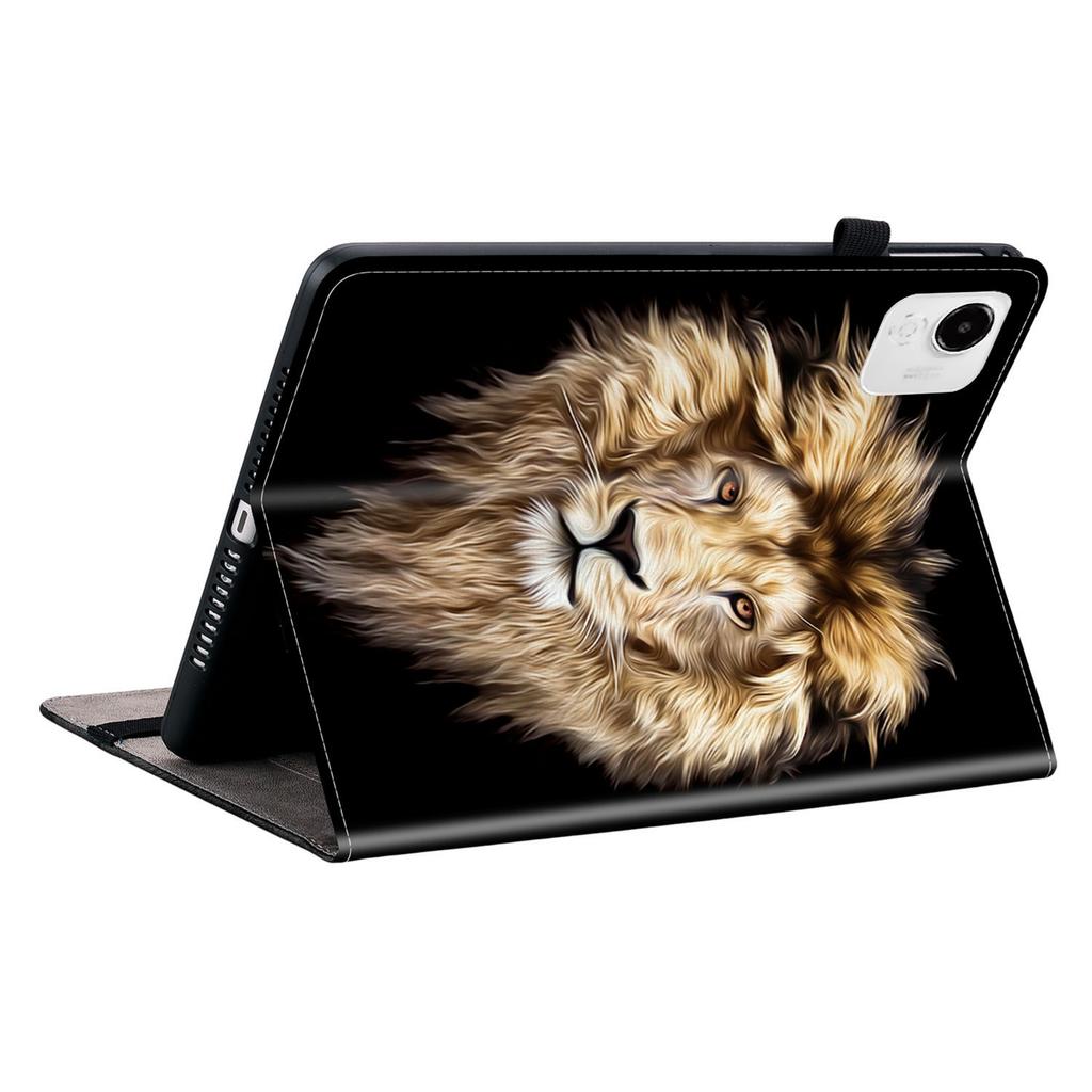 Für Honor Pad X9a Lederhülle mit Musterdruck Ständer Tablet-Hülle mit Kartenfächern