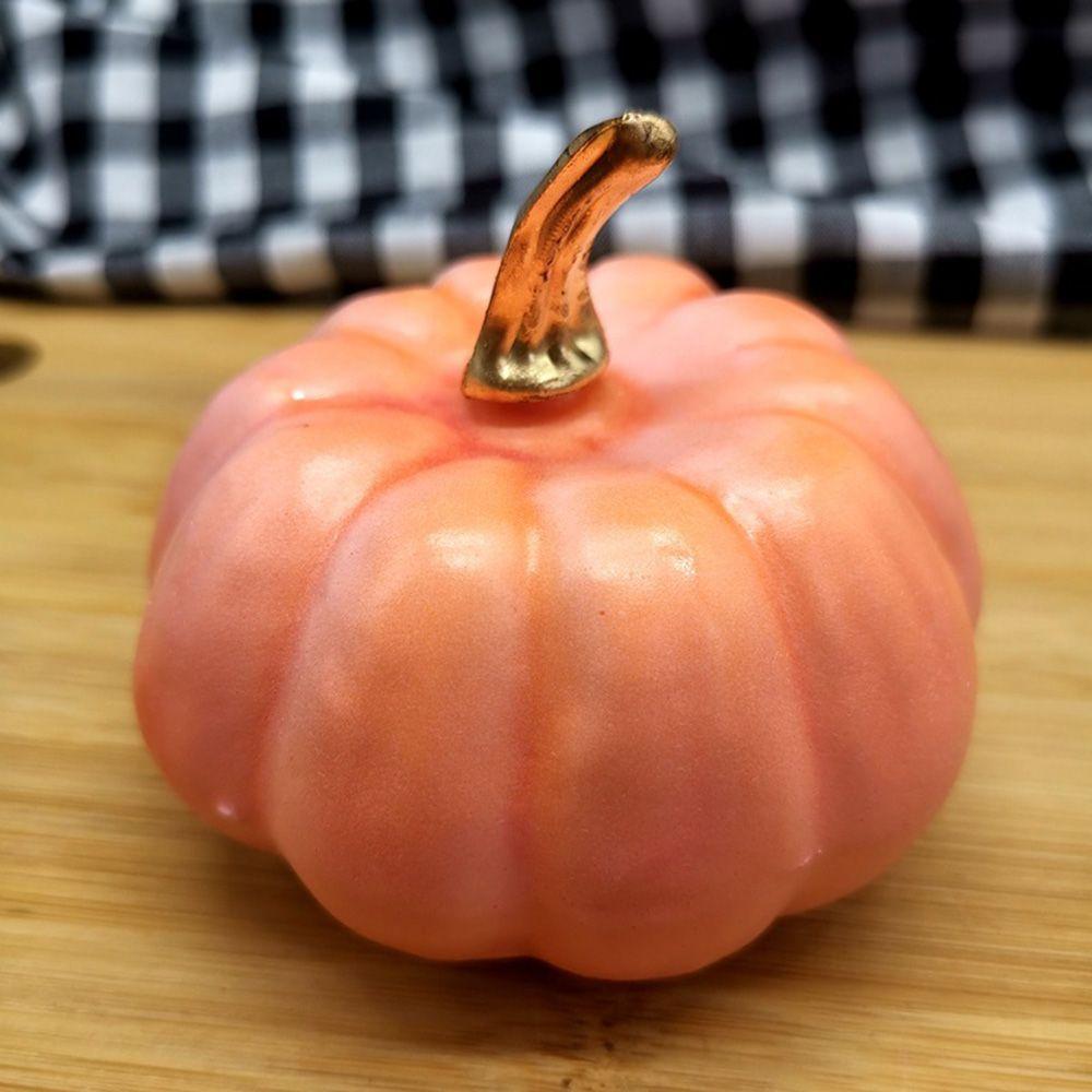 Fake Vegetable Artificial Pumpkin Halloween Decoration Fall Harvest Decor Simulation Pumpkin Model