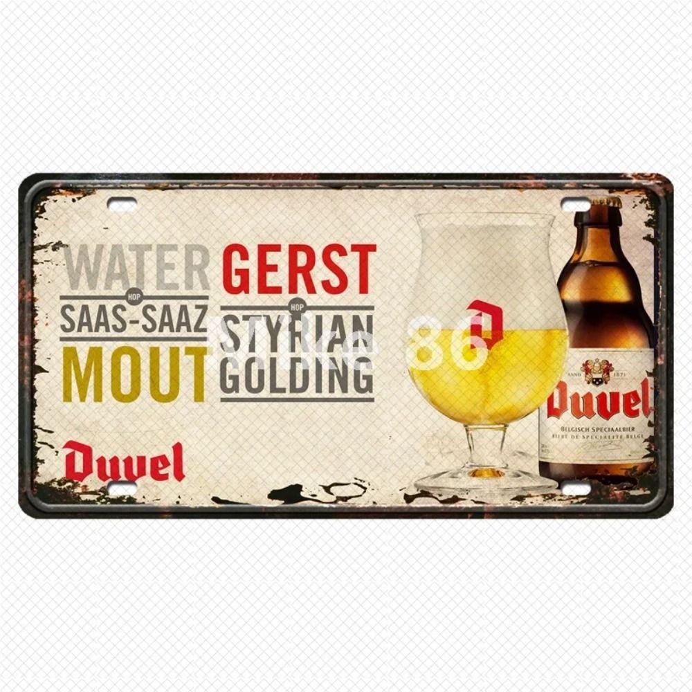 Ölplåtskylt Vintage Väggdekor 15x30cm