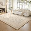 Wabi-sabi Style Floral Living Room Carpet Large Area Floor Mat Soft Short Plush Rug Bedroom Rugs Home Decoration Alfombra Salón