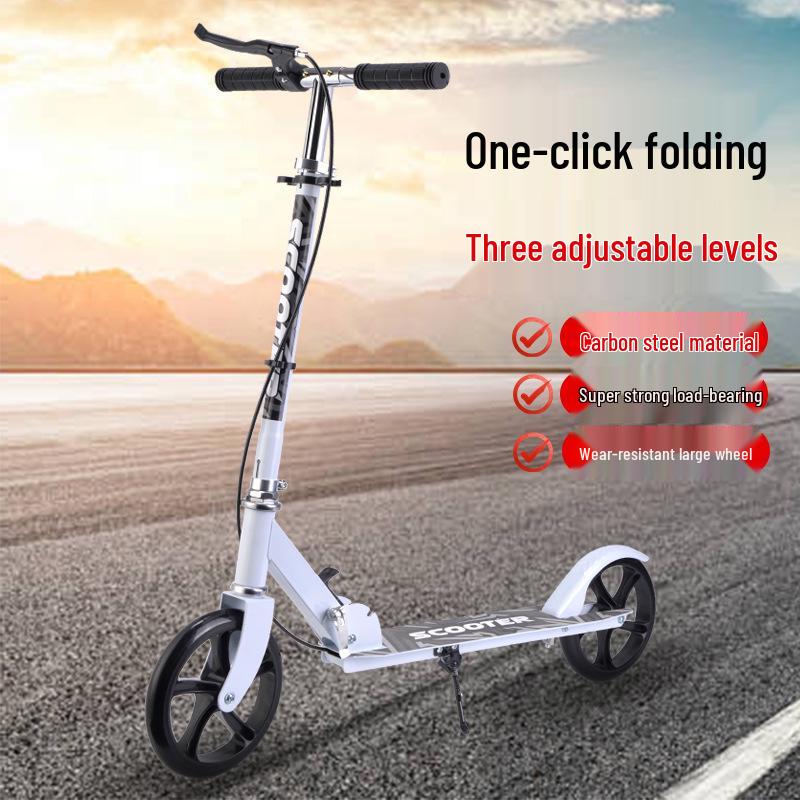 Faltbarer City-Roller: Großes Rad für Teenager & Erwachsene