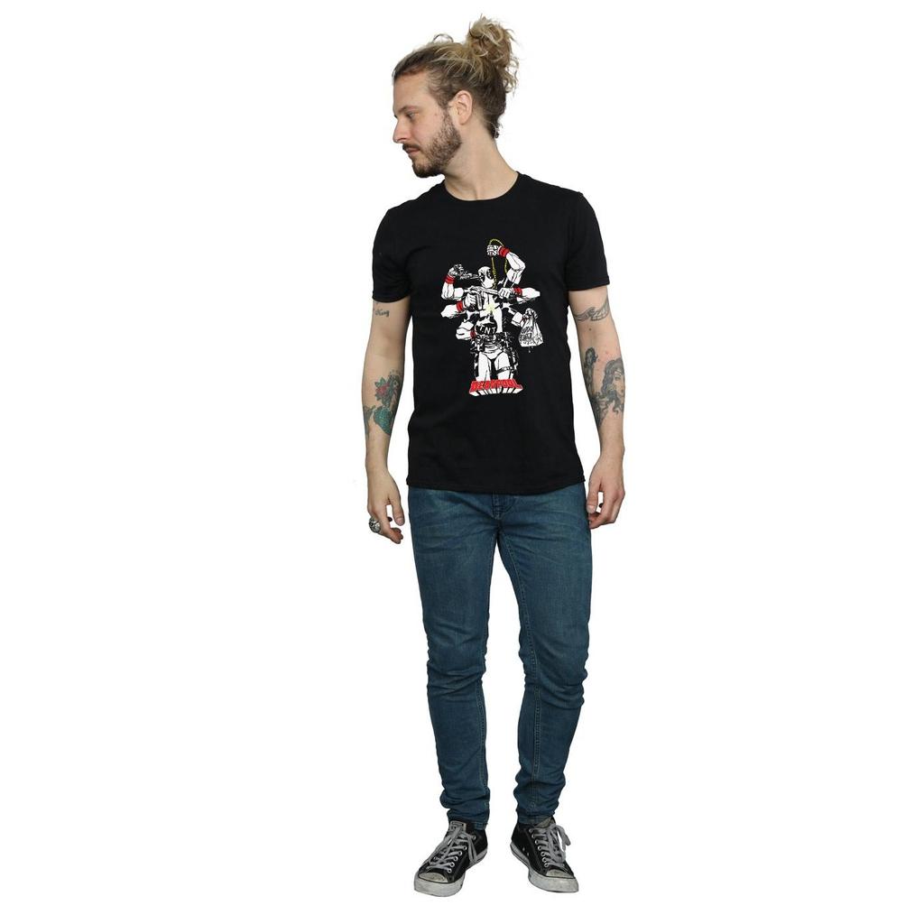 Marvel Mens Deadpool Multitasking T-Shirt
