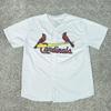St Louis Cardinals Tröja Herr XL Vit MLB Baseboll Cardinals Knäppning Wong 16