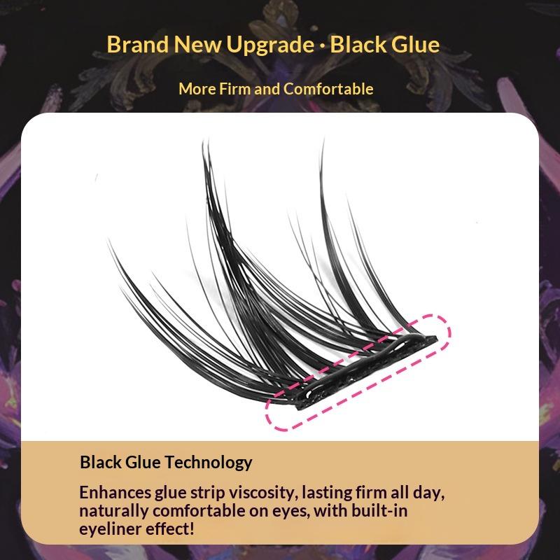 120/200/240 Clusters Glue Free Cluster Eyelashes Natural Fluffy Perfect For Daily Makeup Party Wedding Travel