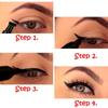 Fashion Double-Headed Stamps Eye Liner Quick Dry Waterproof Black Liquid Eyeliner Pencil Makeup Tool