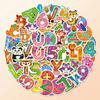 50Pcs Waterproof Cartoon Number Stickers for Kids Creative Graffiti Decoration PVC Material Easy Peel