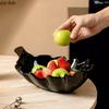 Leaf Ceramic Fruit Plate Salad Bowl Refreshment Tray Soup Plate Dessert Plates Snack Tray Dim Sum Dish Pastry Plates Fruit Bowl