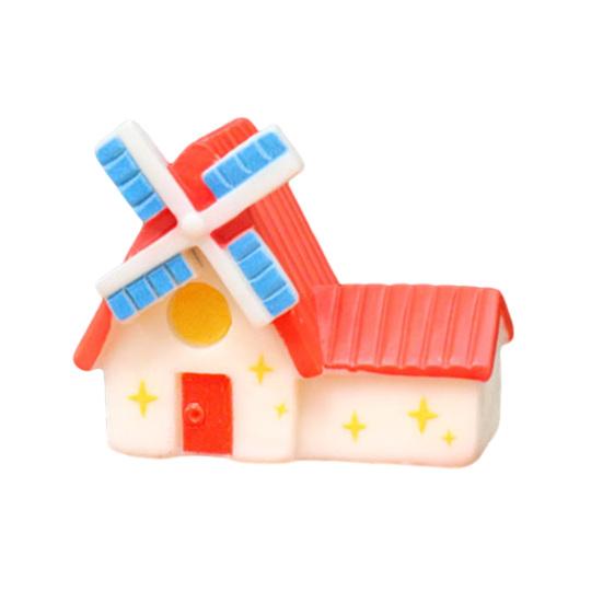 Mini House Micro Landscape Accessory Resin Miniature House Figurine Fairy Garden Ornament for Bonsai Terrarium Crafts