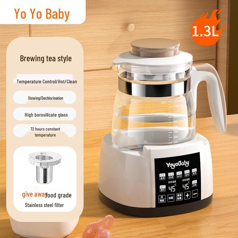 New Model Electric Kettle: Constant Temp Glass Tea Maker & Insulated Kettle