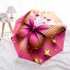 1pc Butterfly Stars Automatic Opening/Closing Umbrella with Operation & Windproof Canopy - Folding Design, Holiday Gift yy260225197