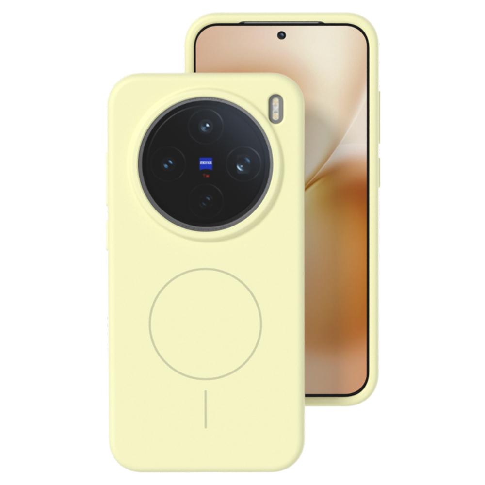 For vivo X200 Pro mini 5G Liquid Silicone Case Compatible with MagSafe Skin-Touch Phone Cover