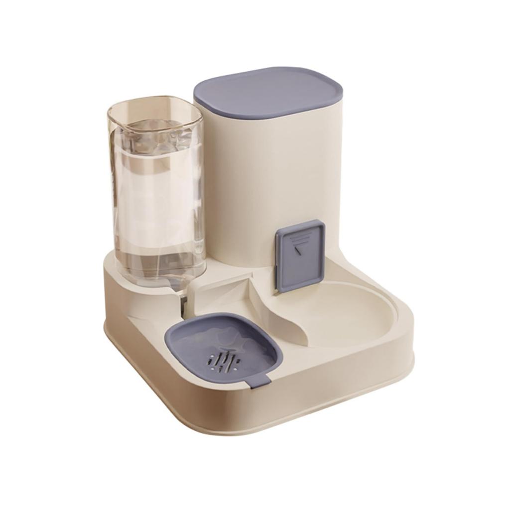 Automatic Pet Feeder And Waterer, Automatic Feeding Cat Food And Waterer Set For Small And Large Cats And Dogs
