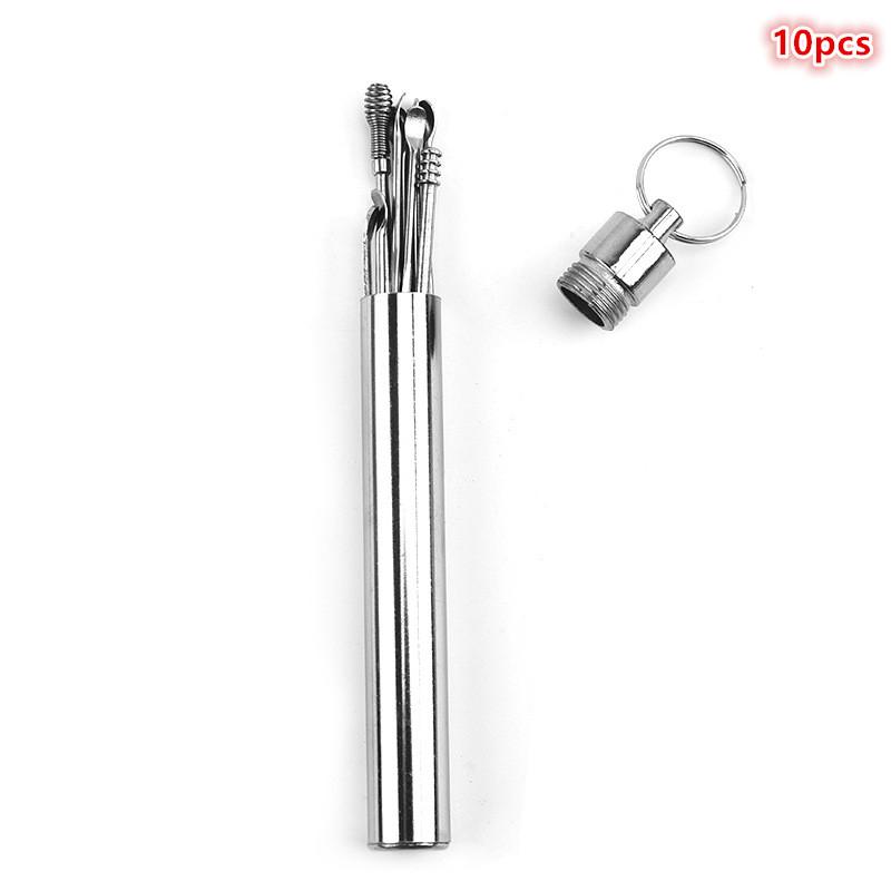 Home Ear Cleaning Kit, 6-Piece Earwax Removal Tool Set with Picks & Loops, Easy to Use & Clean